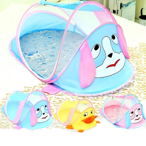 

wholesale- cute animal pattern portable baby bed canopy folding baby mosquito net children bed infant mosquito nets tent for 0~3 years baby