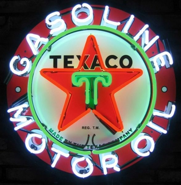

Fa hion handcraft neonetic texaco ga oline real gla beer bar pub di play neon ign 24x24