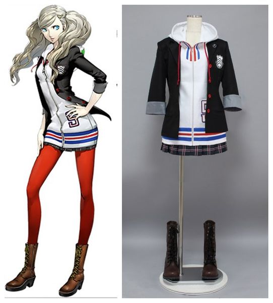 

persona 5 ann takamaki outfit cosplay costumes, Black