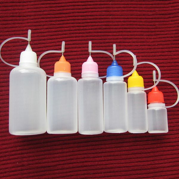 

Plastic Needle Bottles 5ml 10ml 15ml 20ml 30ml 50ml Empty Bottle Needle Dropper Bottles with Needle Cap for Electronic Cigarette