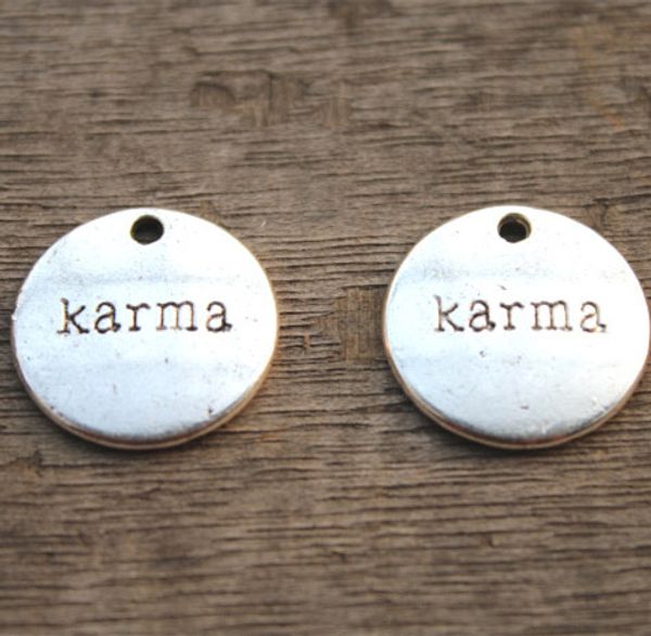 

15pcs--Шарм кармы, античные тибетские серебряные Шкентели/Шармы кармы, ПОСТАВКЫ DIY, д