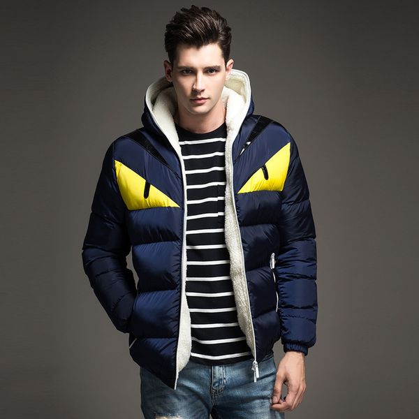 

wholesale- fashion winter coat men down jacket 2015 new thicken warm male jacket winter men down & parkas, Black
