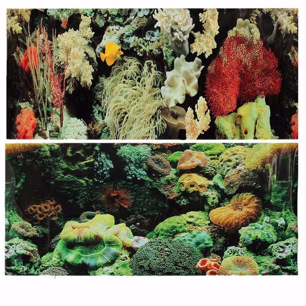 2019 Double Pvc Sided Aquarium Landscape Fish Tank Poster Background Vivarium Decor Various Patterns From Zhikuitan 7 35 Dhgate Com