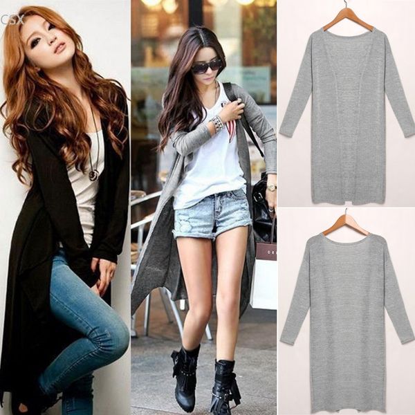 

wholesale- 2016 new cape poncho women sweaters wholesale summer autumn cardigan batwing long sleeve knit coat long cardigan women, White;black