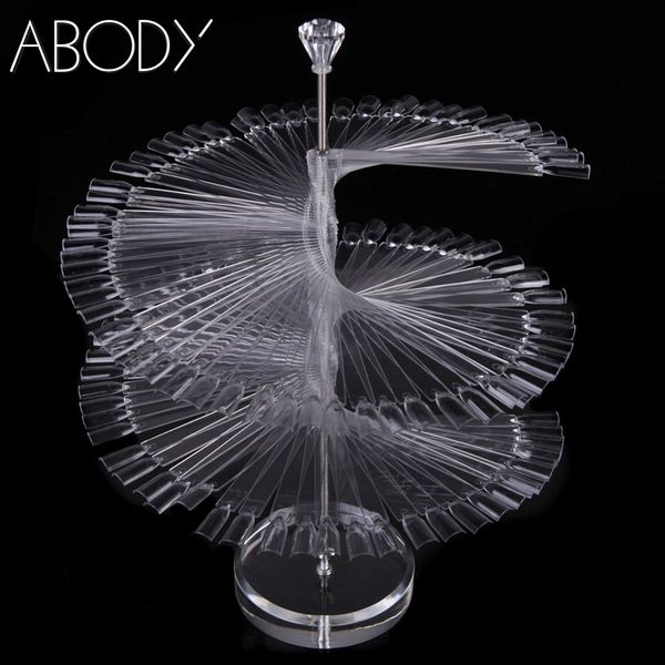 

wholesale- rotary style 120pcs false nail tips polish color card template display tool nail polish color card template salon nail art tools, Silver
