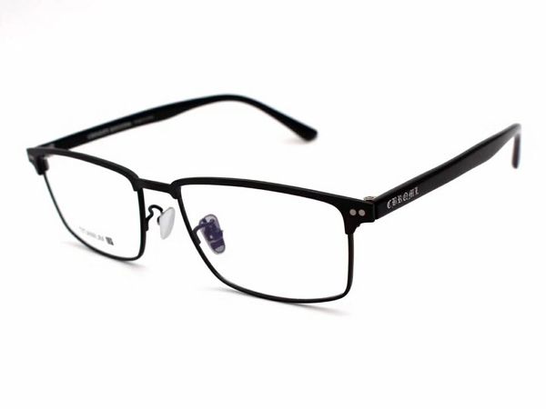 

2017 new famous glasses men's business fashion four-color glasses frame pure titanium eyeglasses frame, Black