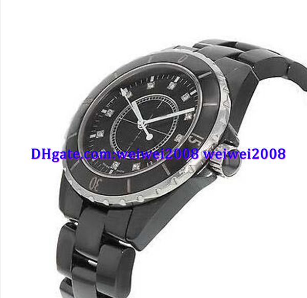 

luxury watch h1626 diamonds & ceramic automatic women's watch, Slivery;brown