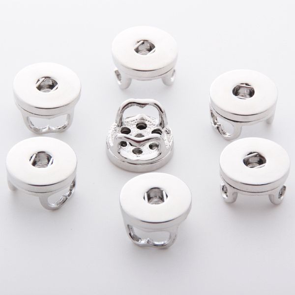 

имбирь оснастки ювелирные изделия взаимозаменяемые diy ювелирных изделий 18 мм куски кнопки ювелирные изделия металла оснастки кнопки брасле, Silver