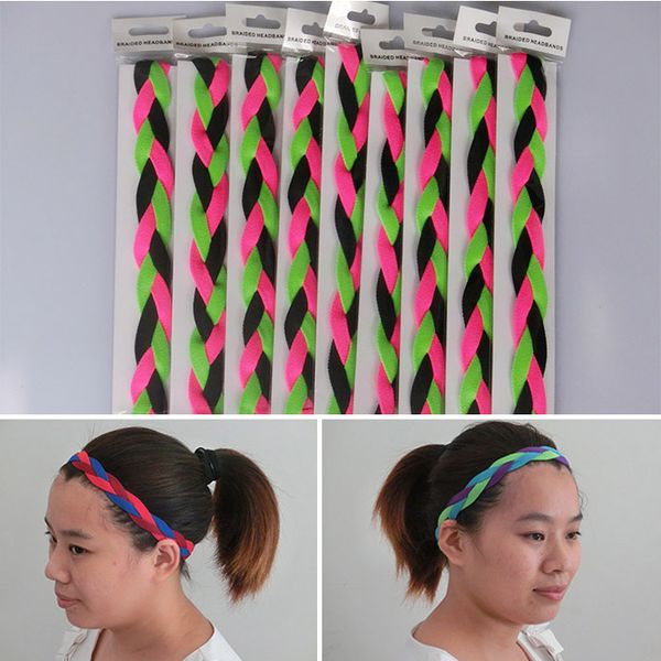 

girl's mini braided headband sports mini braided headband, Silver