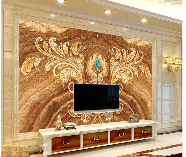 

custom any size marble pattern background wall mural 3d wallpaper 3d wall papers for tv backdrop