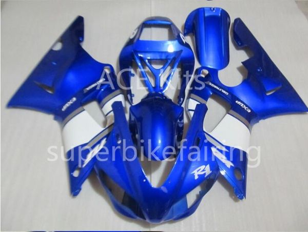 3Gifts New Hot vendas de bicicleta Kits De Carcaças Para YAMAHA YZF-R1 1998 1999 R1 98 99 YZF1000 Azul Legal Branco SX21