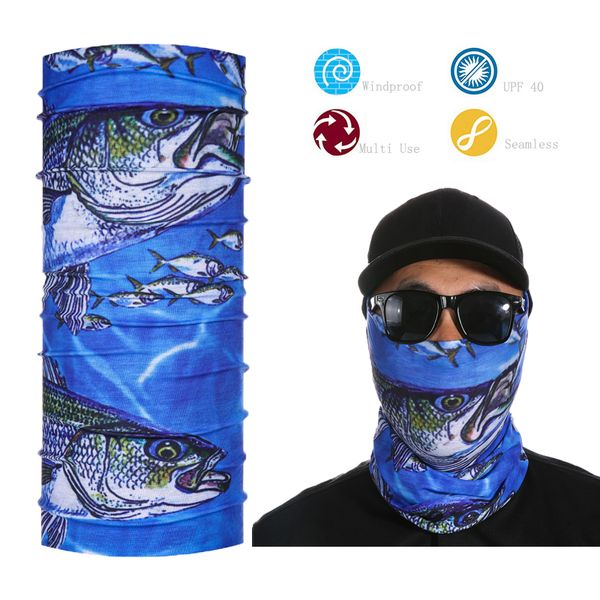 

wholesale- face shield sun mask seamless balaclava tube neck gaiter bandana, Blue;gray