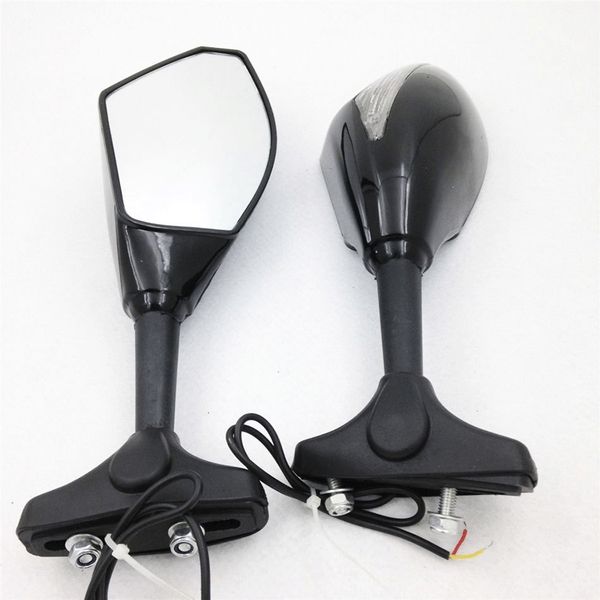 

New urn Signal Integrated Mirrors Black For KAWASAKI ZX10R 2004-2007, ZX-12R 2000-2006, ER-6F 2005-2008, Z750S 2005-2006,Ninja 500 1994-2008