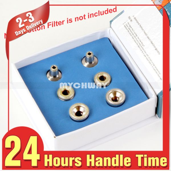 

New replacement fit all microdermabra ion diamond tainle wand kin rejuvenation facial care device 6pc diamond tip