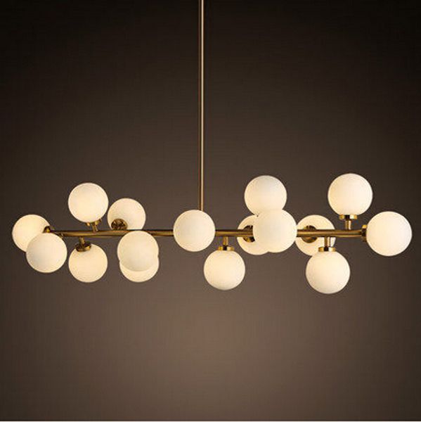 

north europe led art glass chandelier led pendant light 16 globes glass lampshade chandelier led lighting fixture