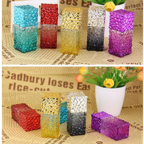 

20ml water cube empty perfume bottles atomizer spray glass refillable bottle spray scent case with travel portable f20171423