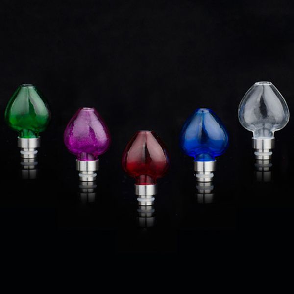 

E Cigarette Glass Heart Drip Tip 510 EGO Love Drip Tip for Atomizer Newest High quality DHL Free