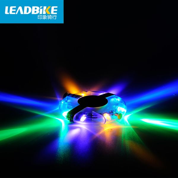 

leadbike magic colorful bike cycling hubs light bike front/tail light led spoke wheel warning light waterproof bike accessories