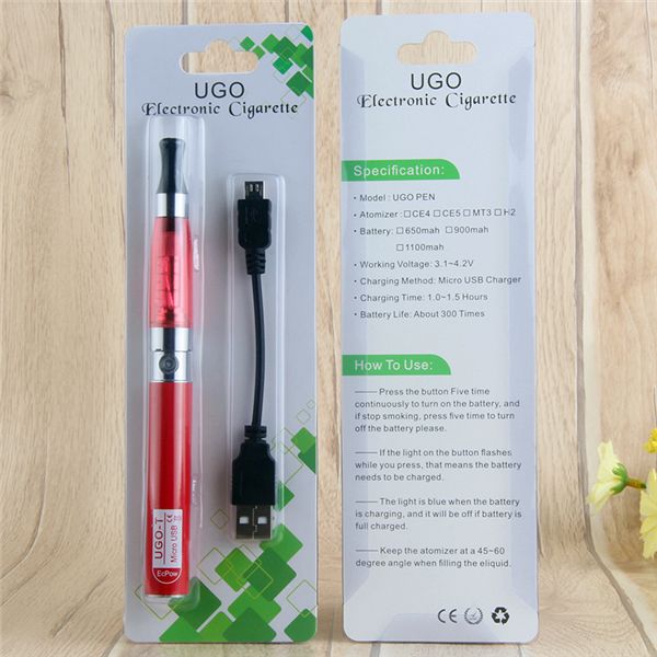 

electronic cigarette with ego battery vape pen ce4 ugo-t passthrough usb tank vape kits starter vnsiu