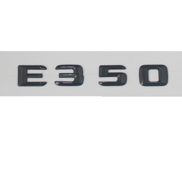 BRAND NEW 3D Adhesive E 350 ////// AMG Gloss Black Badge Emblem fits Mercedes Benz