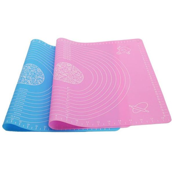 50 40cm Silicone Rolling Fondant Non Stick Mats Cake Dough Fondant