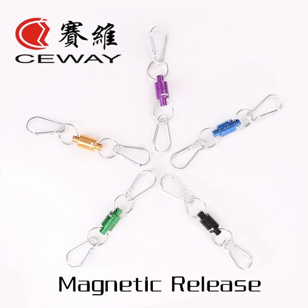 

aluminium magnetic release fishing tools terminal tackles nylon elastic lanyard
