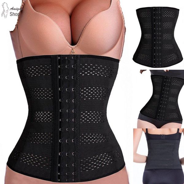 

wholesale- waist cinchers summer bodysuits slimming corset women steel boned steampunk girdle steel boned steampunk fajas bodysuits, Black;white