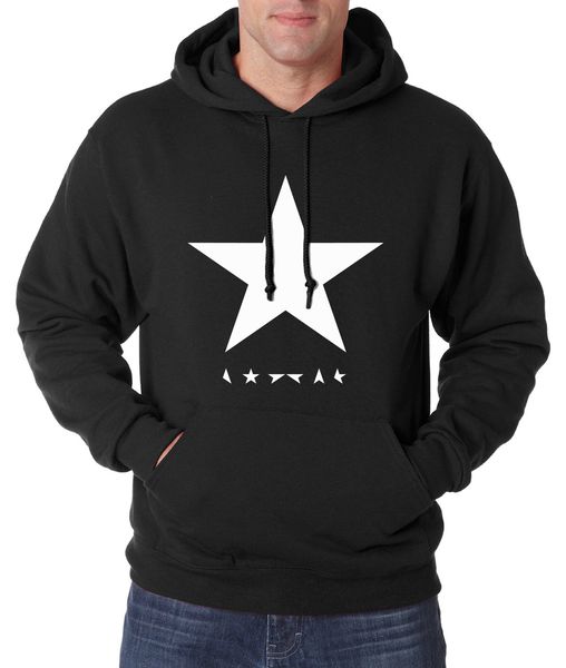 

wholesale- david bowie heroes men hoodies black star posters men sweatshirts 2016 autumn winter warm fleece fashion brand clothing hooded
