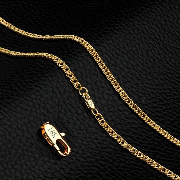 

wholesale the latest fashion 18k gold necklace christmas present n4, Silver