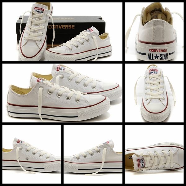 

2018 converse chuck taylor all star core all white running shoes low for men women casual canvas shoes converses sneakers classic shoe, Black