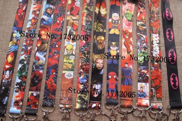 

Dhl em new marvel movie avenger uperhero phone key chain neck trap key camera id card lanyard y 010