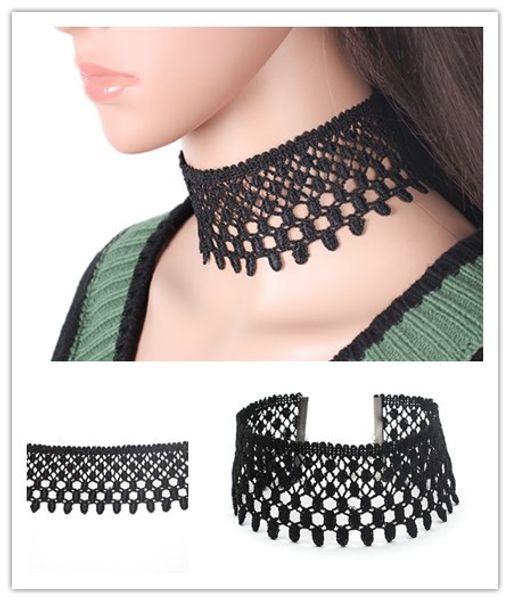Heißer Verkauf 2017 Halsband Halskette für Frauen Große Spitze Blume Halsketten Persönlichkeit Abschnitt Aussage Halskette