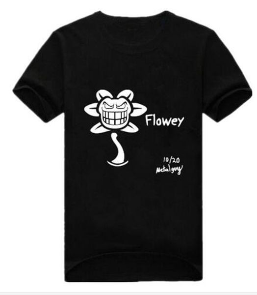 

wholesale- 2016 new fashion undertale t shirt men cotton short sleeve t-shirt funny print undertale sans and tee shirts euro size, White;black