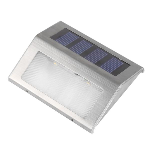 

wholesale- 4 sets 3 leds solar power lamp wireless led waterproof ourdoor garden stairway path solar wall step stair deck light lamp