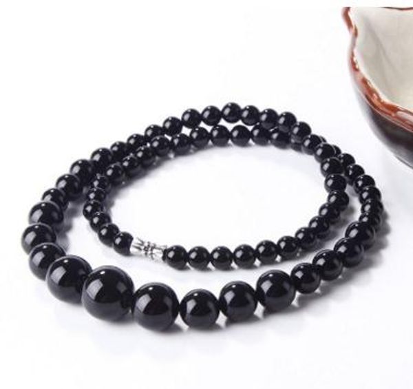 

natural red and black agate tower chain chalcedony necklace crystal pendant, Silver