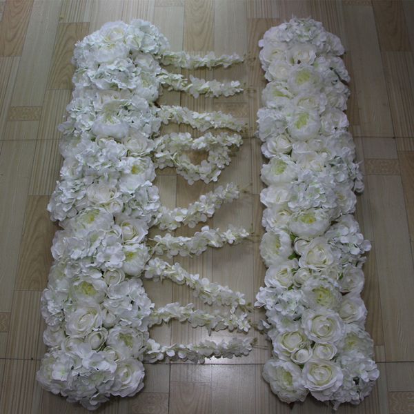 

New flower arch imulation ilk ro e hydrangea peony flower wedding table decoration wedding road lead flower 10pc lot