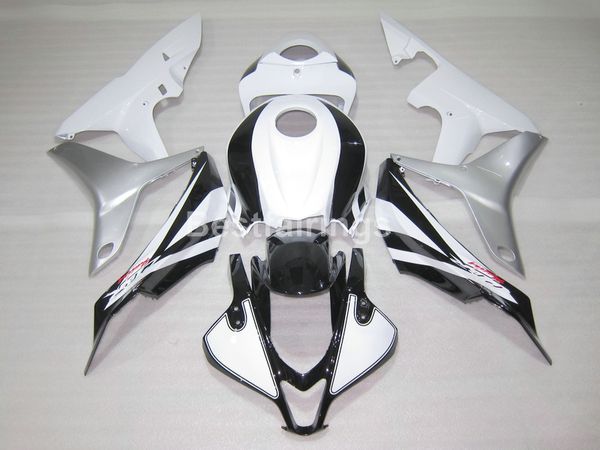 Verkleidungsset mit Karosserieteilen für Honda CBR600RR 07 08, weiß, silber, schwarz, Verkleidungsset CBR 600RR 2007 2008 YT36