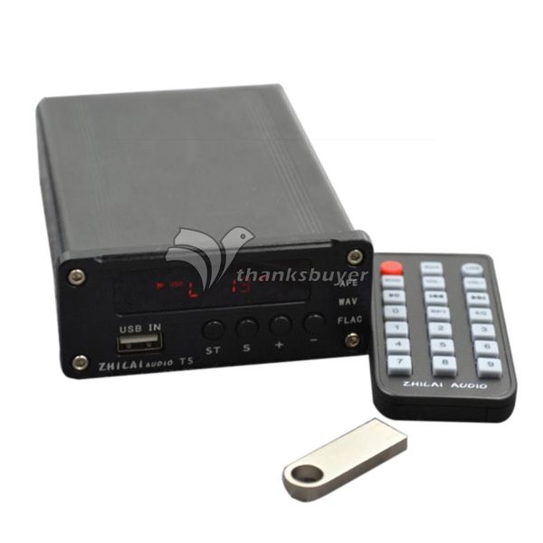 Бесплатная доставка ZHILAI T5 музыка аудио декодирование плеер HiFi волокна коаксиальный аналоговый выход сигнала поддержка APE FLAC ANSI MP3