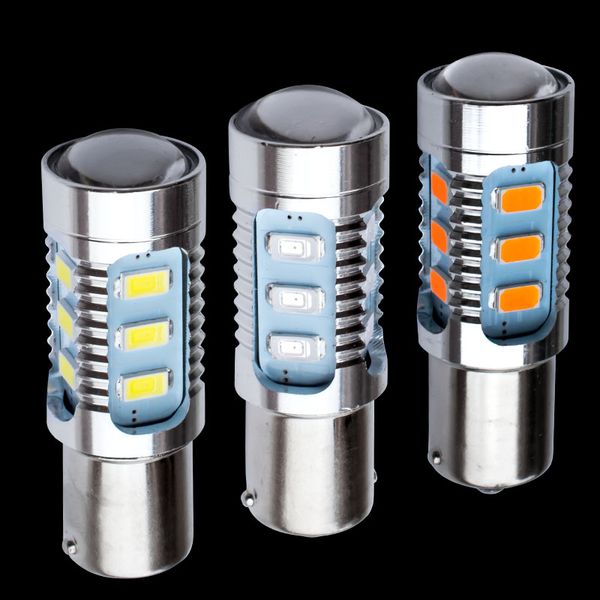 

2x супер яркий 1156 P21W BA15S S25 15 smd LED авто стоп-сигнал автомобиля резервного копирования задние фонари индикатор направления Красный желтый