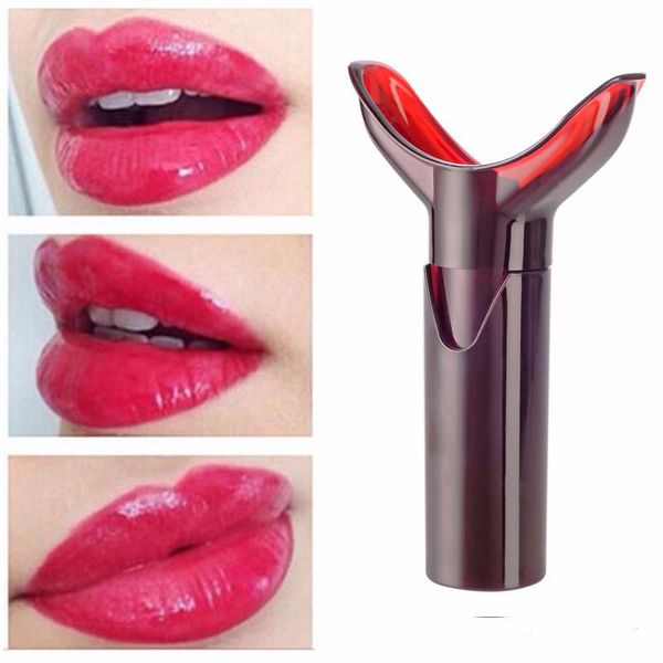 

lip plumper pump enhancer natural fuller bigger thicker lips enlarger lip makeup tool ing, Red;pink