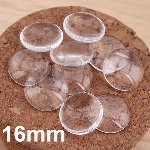 

500X 16 мм круглая плоская задняя прозрачное стекло кабошон, высокое качество, потер