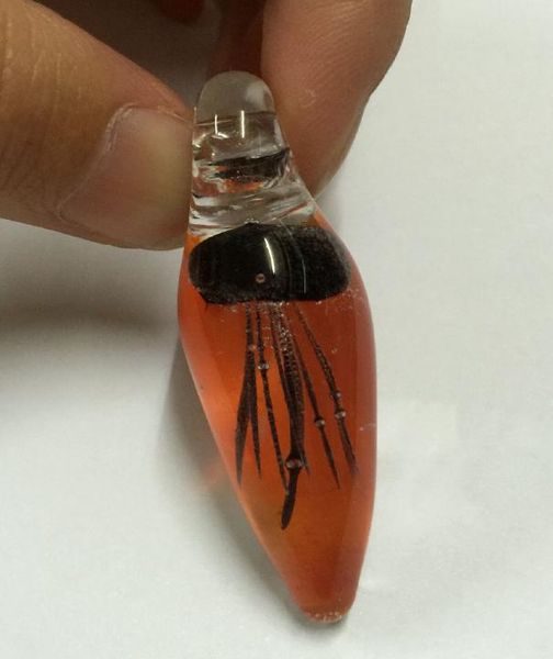 

jewelry black jellyfish bottom glass beades pendants handmade, Silver