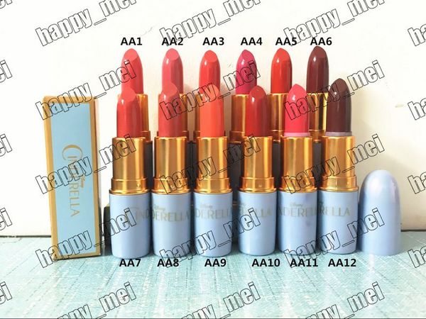 

Free Shipping ePacket New Makeup Lips 3g Cinderella Lustre Lipstick!12 Different Colors