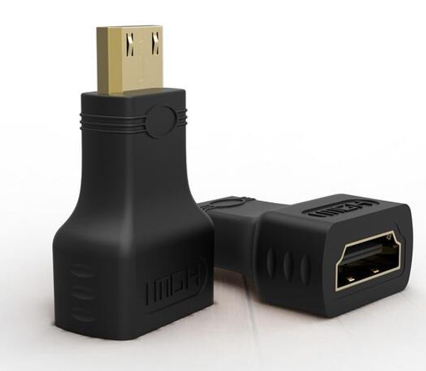 

new arrival gold plated mini hdmi male to hdmi female adapter for hdtv 1080p