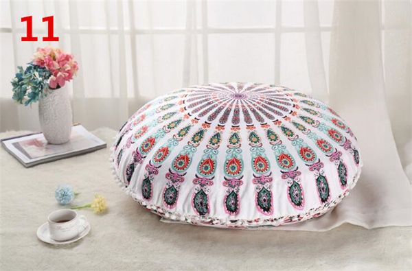 Mandala Indian Ombre Pillow Case Floor Pillow Cover Bohemian