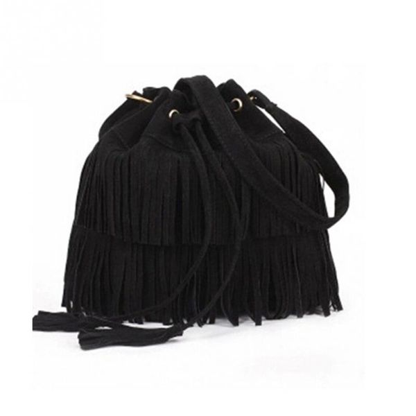 

2016 retro faux suede fringe women bag messenger bags new handbag tassel shoulder handbags crossbody gift ing