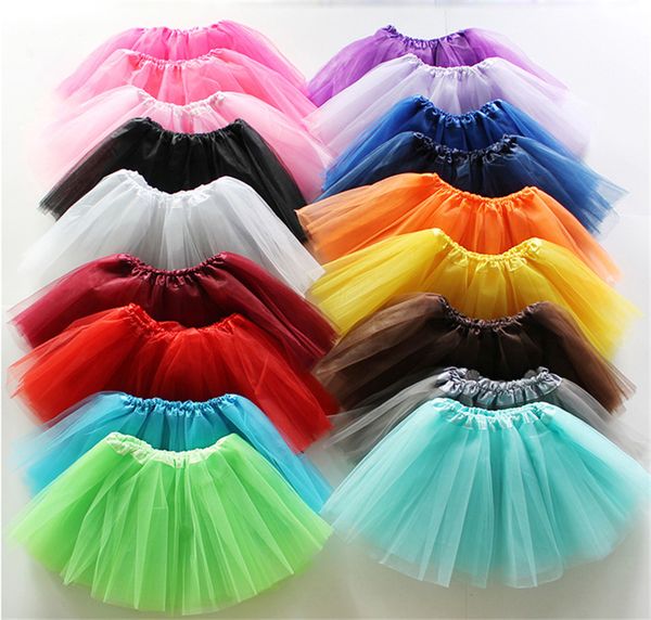 

17 colors baby girls dancing tulle tutu skirt gauze pettiskirt children kids dancewear ballet dress fancy skirts costume skirt kts01, Blue