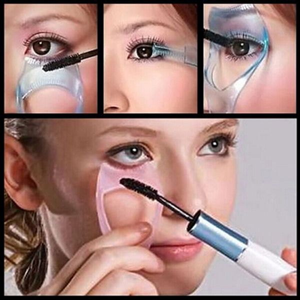 

wholesale-sale in 1 mascara shield guard eyelash comb applicator guide card makeup tool 7coy