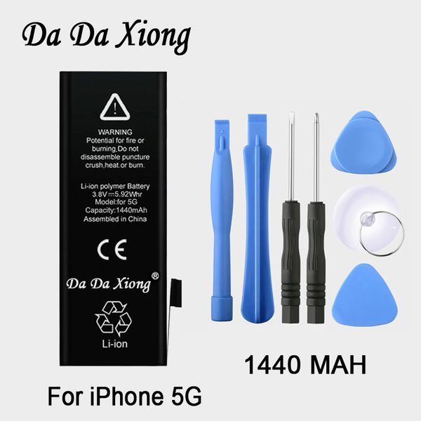 

Original Da Da Xiong Battery For Apple iPhone 5 5G 1440mAh Real Capacity With Machine Tools Kit Replacement Batteries