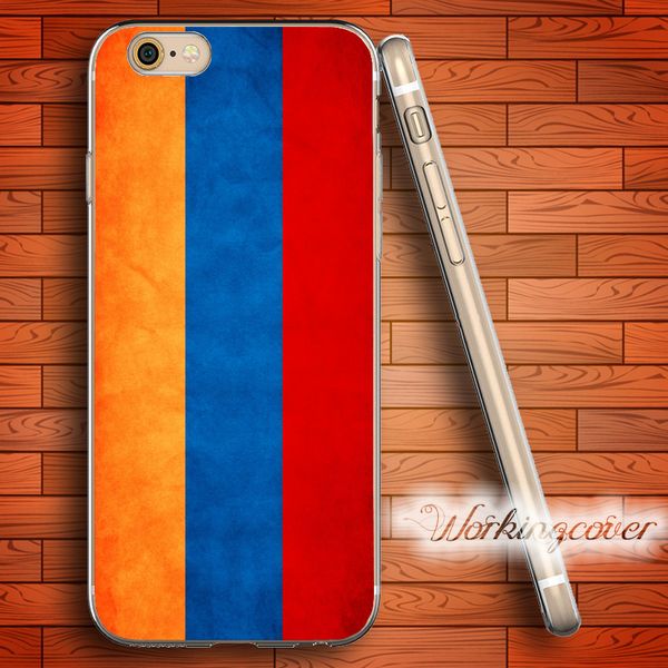 

capa armenia grungy flag soft clear tpu case for iphone 6 6s 7 plus 5s se 5 5c 4s 4 case silicone cover